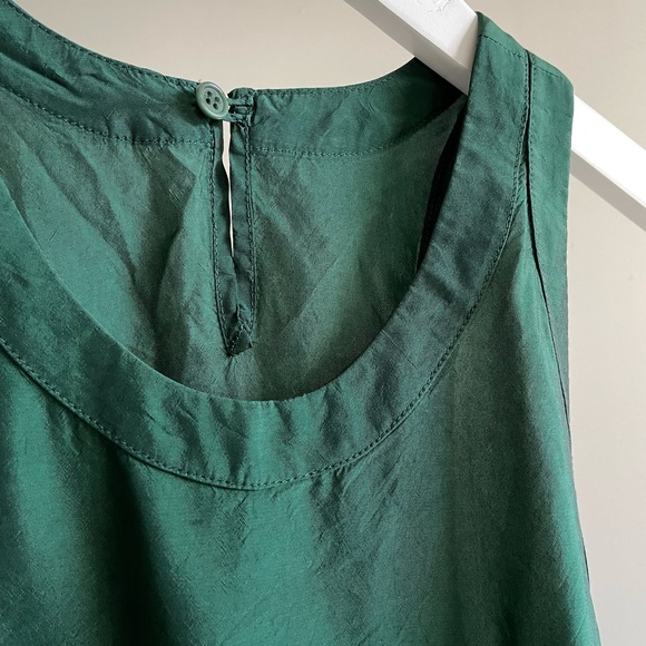 Aspesi Italy Green Rayon Sleeveless Maxi Dress - Picture 4 of 7